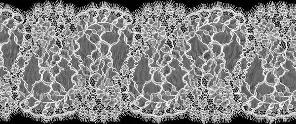 SEQUIN LACE EDGING - WHITE